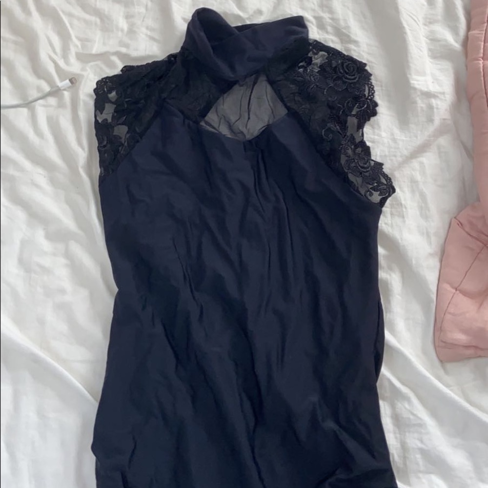 Brand new lace back dance leotard